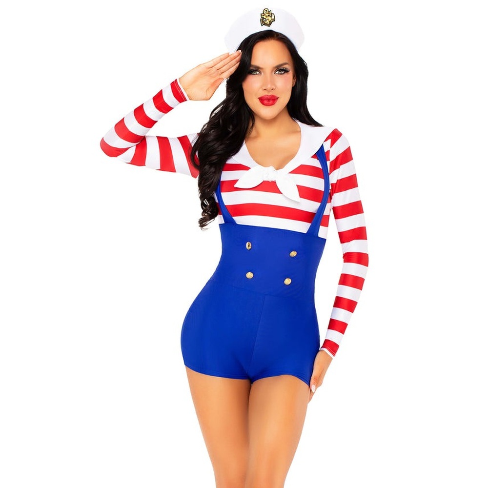 Leg Avenue - Sailor Sweetie Kostuum - Multicolours